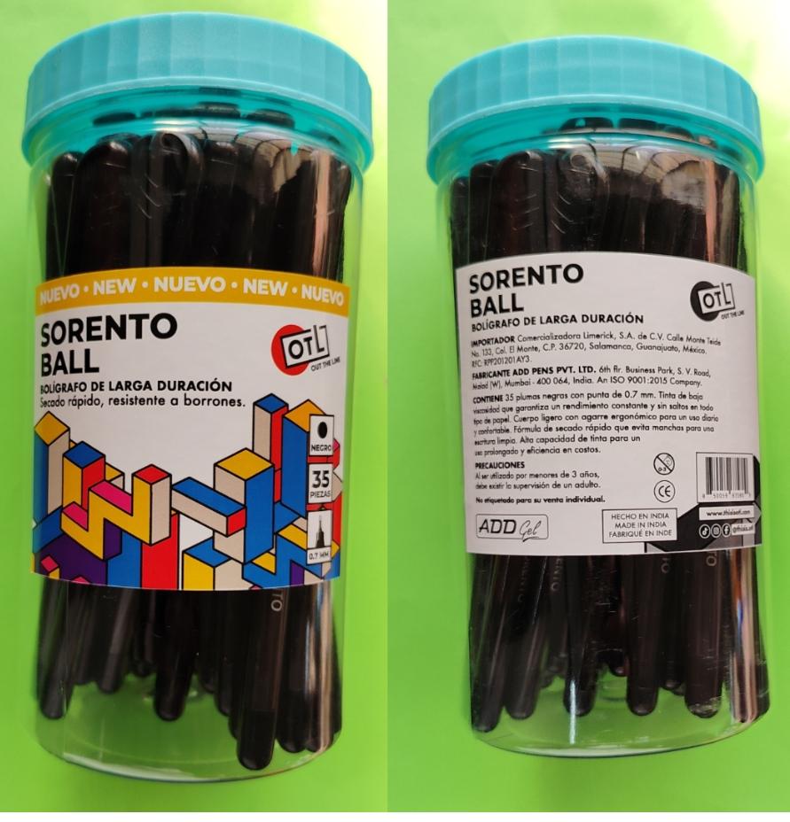 Plumas Sorento 35 pzas negras