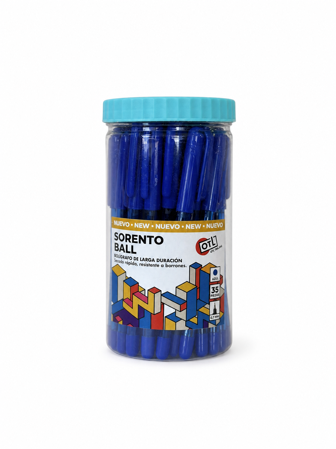Plumas Sorento 35 pzas azul