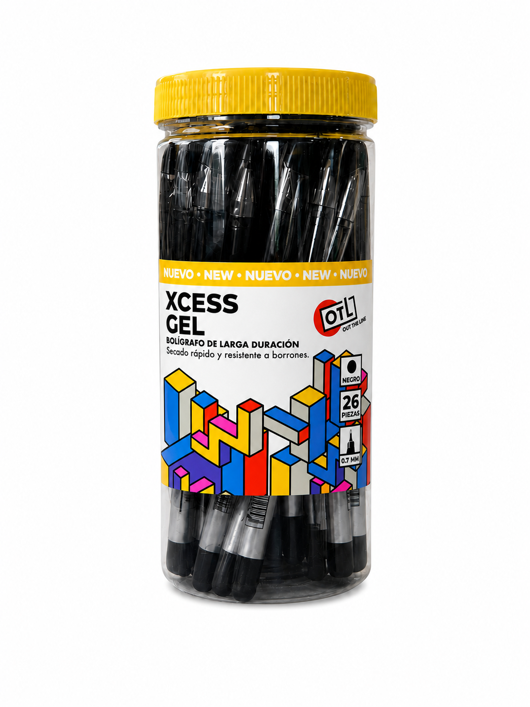 Plumas Xcess Gel 26 pzas negras-zoom-1